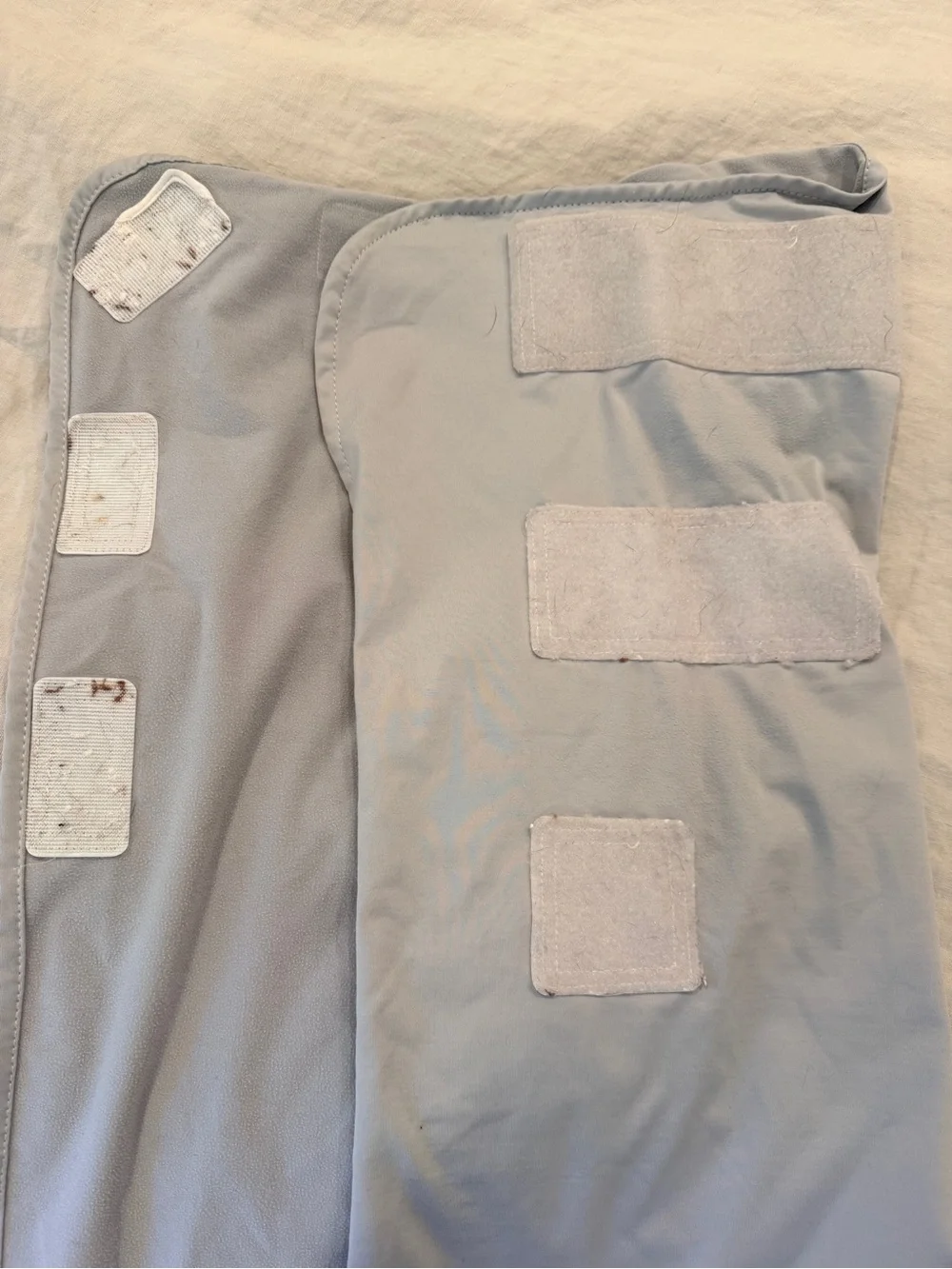 Set of 2 Ollie Swaddles - Lavender and Light Gray